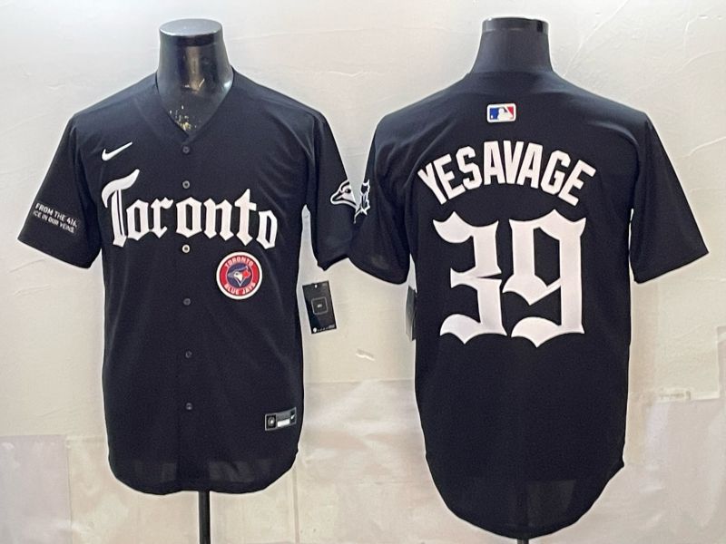 Men 2026 Toronto Blue Jays #39 Yesavage Black 5th generation Joint Name Nike MLB Jersey style 006->toronto blue jays->MLB Jersey